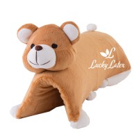 Lucky Latex doll pillow 3 in 1 (หมีสีนำ้ตาล01)  0