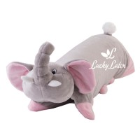 Lucky Latex doll pillow 3 in 1 (ช้างสีเทา05) 0